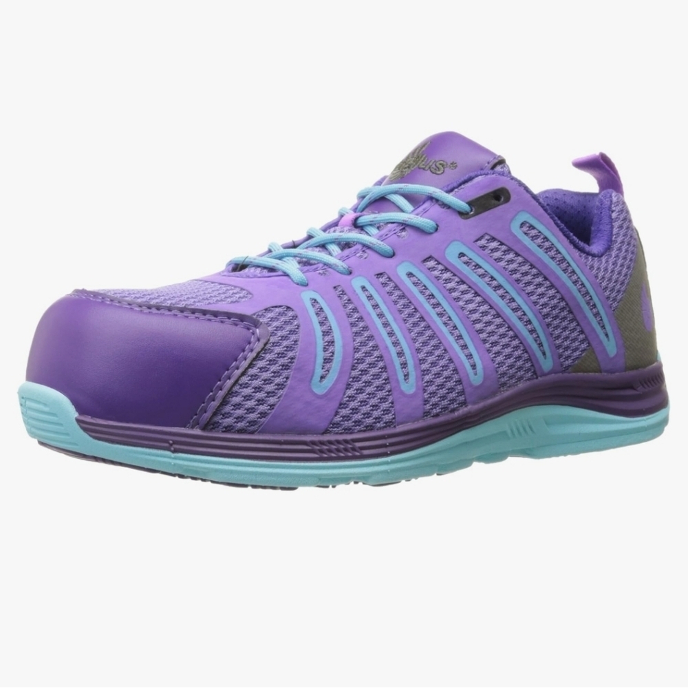 Nautilus Purple and Teal Safety Shoes 7.5